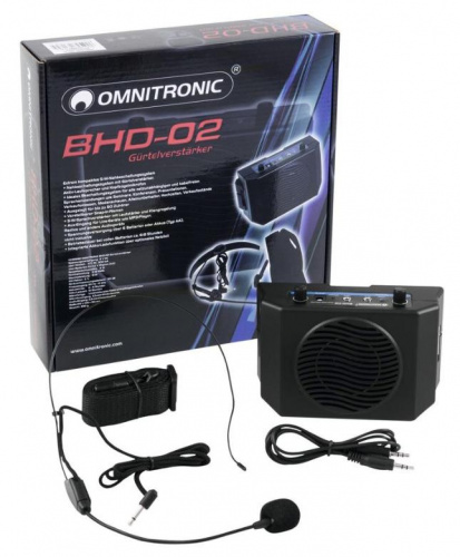 Портативна акустична система Omnitronic BHD-02 - JCS.UA фото 5