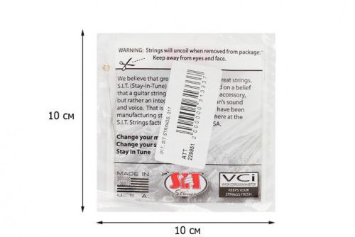 Струна для электрогитары SIT STRINGS 017 - JCS.UA фото 2