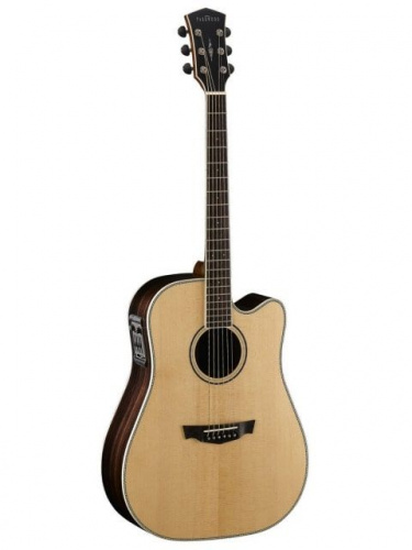 Электроакустическая гитара с чехлом PARKWOOD PW560 Nat w/case - JCS.UA