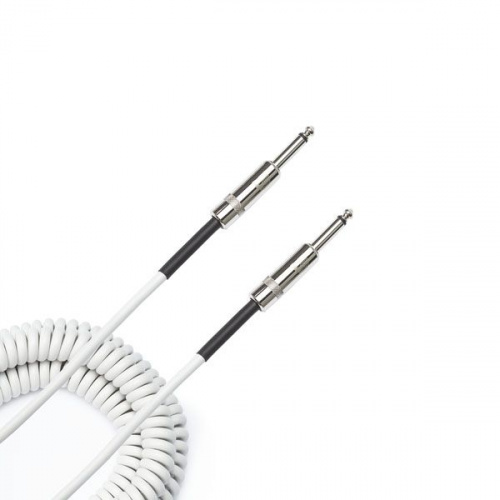Інструментальний кабель D'ADDARIO PW-CDG-30WH Coiled Instrument Cable - White (9m) - JCS.UA фото 2