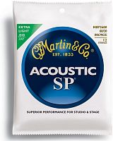 Струны MARTIN MSP3600 SP Acoustic 80/20 Bronze Extra Light 12 String (10-47) - JCS.UA