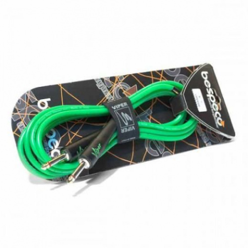 Инструментальный кабель BESPECO VIPER500 Fluorescent Green - JCS.UA