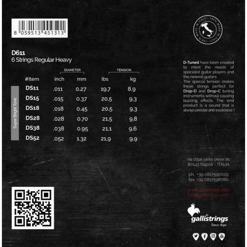 Струны для электрогитары Gallistrings D611 - JCS.UA фото 3