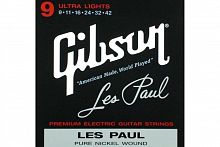 Струны для электрогитар GIBSON SEG-LES LES PAUL PREMIUM ELECTRIC GUITAR STRINGS 9-42 ULTRA-LIGHT - JCS.UA