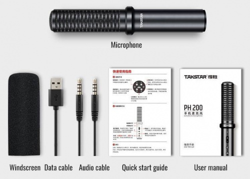 Микрофон проводной для мобильного телефона Takstar PH-200 - JCS.UA фото 2