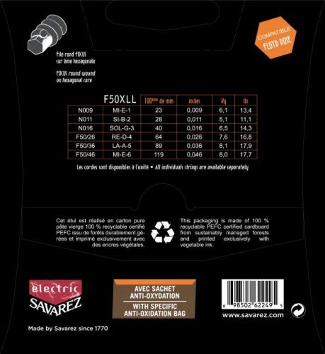 Струны для электрогитары Savarez F50XLL - JCS.UA фото 2
