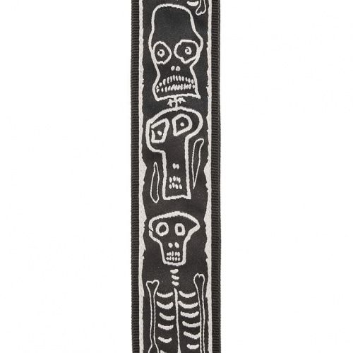 Гитарный ремень D'ADDARIO 50JS01 JOE SATRANI WOVEN GUITAR STRAP (Skull N Bones) - JCS.UA фото 2