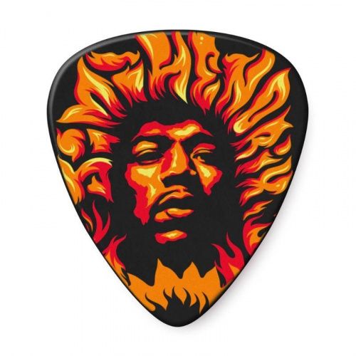 Медиаторы DUNLOP JHP14HV JIMI HENDRIX '69 PSYCH SERIES VOODOO FIRE GUITAR PICK (HEAVY) - JCS.UA