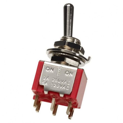 Переключатель DIMARZIO EP1107 DPDT MINI SWITCH - 3 POSITION (ON/OFF/ON) - JCS.UA