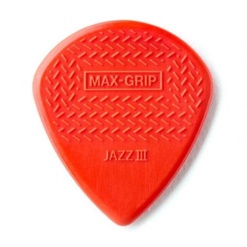 Медиатор DUNLOP 471P3N MAX-GRIP JAZZ III NYLON PICK - JCS.UA