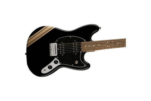 Електрогітара SQUIER by FENDER BULLET MUSTANG FSR HH BLACK w/COMPETITION STRIPES - JCS.UA фото 3
