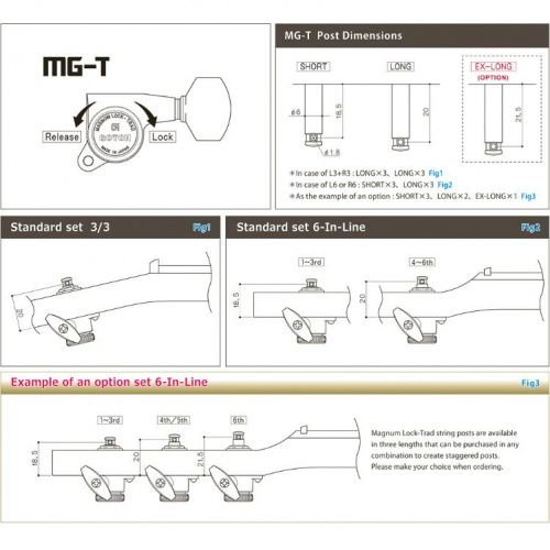 Колок для электрогитары GOTOH SG381-07R MG-T WS C - JCS.UA фото 4