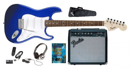 Гітарний набір Fender Squier Affinity Special Strat & Frontman 15G AMP-Metallic Blue - JCS.UA