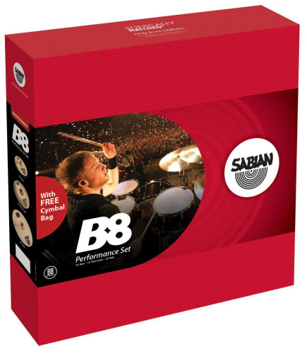 Набор барабанных тарелок Sabian B8 Pro Performance Set - JCS.UA фото 2