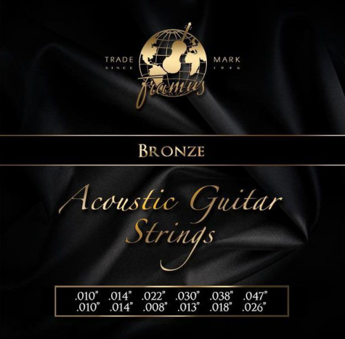 Струны для акустической гитары FRAMUS 48240 BRONZE LIGHT 12-STRING (10-47) - JCS.UA