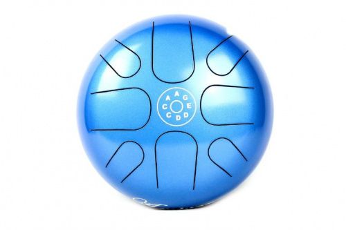 Глюкофон PALM PERCUSSION METAL TONGUE DRUM 8 LEAFS SPOT BLUE - JCS.UA