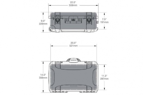 Кейс Nanuk 935 case Photo Kit (foam + LIDO) Graphite - JCS.UA фото 2