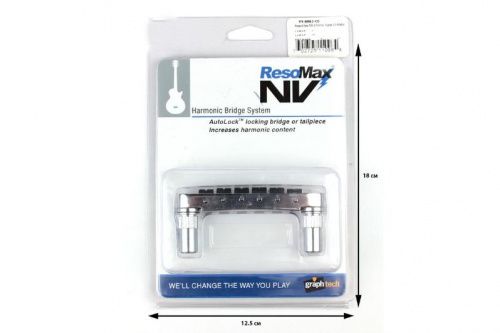 Бридж GRAPH TECH PS-8863-C0 STRING SAVER RESOMAX NV2 AUTOLOCK BRIDGE 6MM CHROME - JCS.UA фото 2