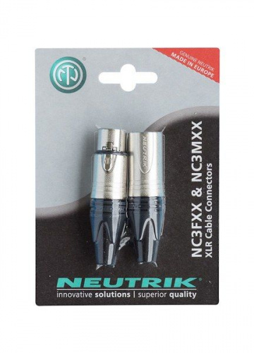 Комплект разъемов Neutrik NC3FXX/MXX-POS - JCS.UA