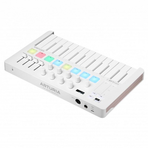 MIDI-клавиатура Arturia MiniLab 3 Alpine White Special Edition - JCS.UA фото 3