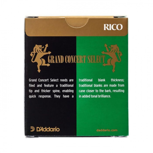 Трость для альт саксофона D'ADDARIO RGC10ASX250 Grand Concert Select - Alto Sax # 2.5 - 10 Pack - JCS.UA фото 2