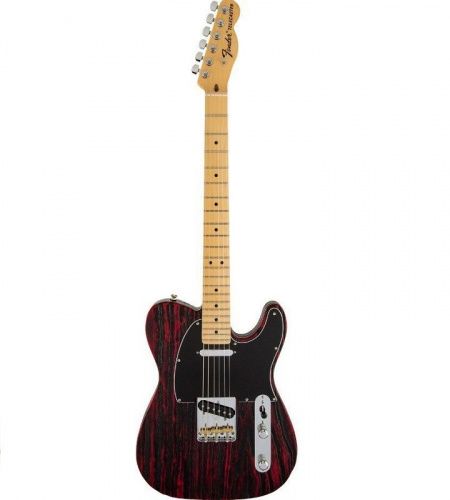 Электрогитара FENDER AMERICAN STANDARD SANDBLASTED LTD EDITION TELECASTER MN CRIMSON SATIN - JCS.UA