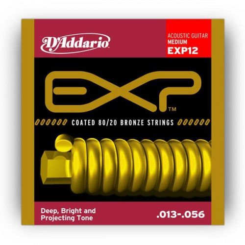 Струни для акустичної гітари D'Addario EXP-12 - JCS.UA