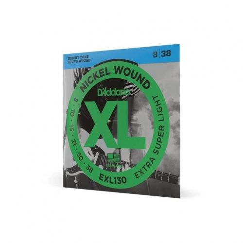 Струни для електрогітар DADDARIO EXL130 XL NICKEL WOUND EXTRA SUPER LIGHT (08-38) - JCS.UA фото 2