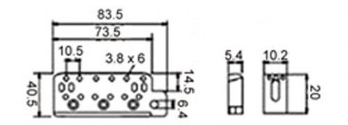 Струнодержатель DR PARTS EBR1/GD - JCS.UA фото 2