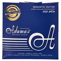 Струни для 12струнної акустичної гітари Adamas Nuova Coated 1616NU Light (10-47) - JCS.UA