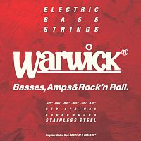Струны WARWICK 42401 RED Stainless Steel Medium 6-String (25-135) - JCS.UA