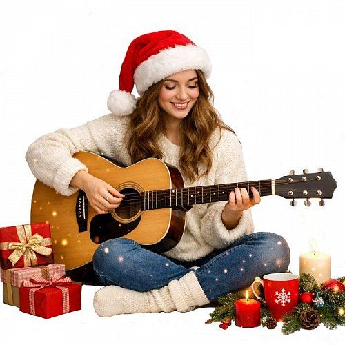 Новорічні пісні на гітарі: ноти + поради щодо обладнання