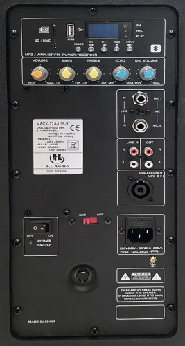 Акустическая система HL AUDIO MACK12A USB BT - JCS.UA фото 2
