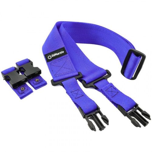 Нейлоновый ремень DIMARZIO 2 INCH NYLON CLIPLOCK BLUE - JCS.UA фото 2