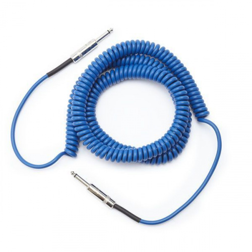 Инструментальный кабель D'ADDARIO PW-CDG-30BU Coiled Instrument Cable - Blue (9m) - JCS.UA фото 2