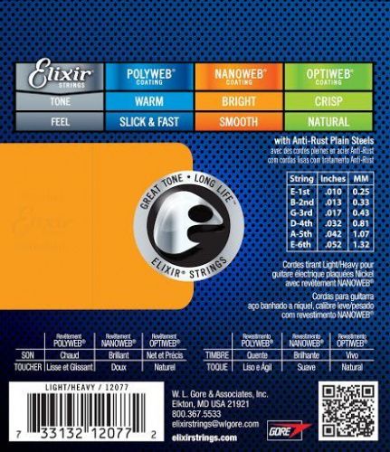 Струни Elixir EL NW LH - JCS.UA фото 2