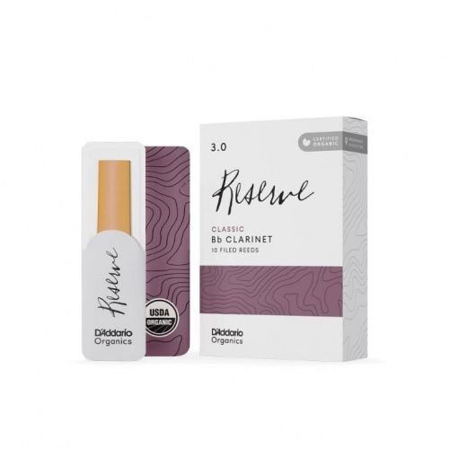 Тростини DADDARIO ODCT1030 ORGANIC RESERVE CLASSIC BB CLARINET #3.0 - 10 BOX - JCS.UA фото 2