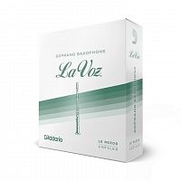 Тростини для сопрано саксофона DADDARIO La Voz - Soprano Sax Soft - 10 Pack - JCS.UA