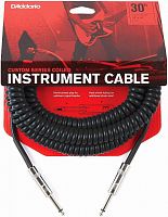 Инструментальный кабель D'ADDARIO PW-CDG-30BK Coiled Instrument Cable - Black (9m) - JCS.UA