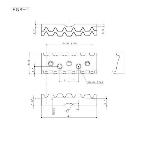 Топлок для грифа электрогитары GOTOH FGR-1 (CK) - JCS.UA фото 2