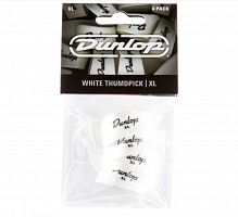 Медиаторы Dunlop Thumbpicks White Plastic Extra Large 9004R (12шт.) - JCS.UA