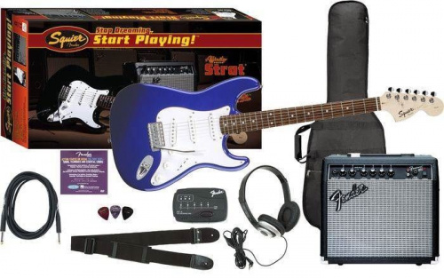 Гитарный набор Fender Squier Affinity Special Strat&Frontman 15G AMP-Metallic Blue - JCS.UA фото 2