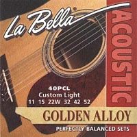Струны для акустической гитары La Bella 40PCL Br. 80/20, 11-52 - JCS.UA