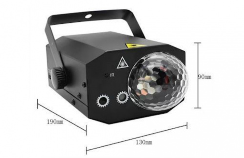 Світлодіодний LED прилад Free Color Magic Laser Ball - JCS.UA фото 4