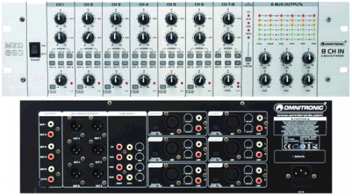 Мікшерний пульт OMNITRONIC MZD-860 Matrix zone distributor - JCS.UA фото 3