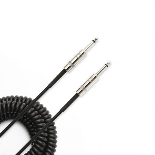 Інструментальний кабель D'ADDARIO PW-CDG-30BK Coiled Instrument Cable - Black (9m) - JCS.UA фото 2