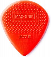 Медіатори DUNLOP 471R3N Nylon Jazz Max Grip 3N-Red - JCS.UA