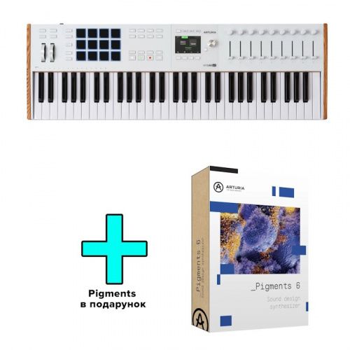 MIDI-клавиатура Arturia KeyLab 61 mk3 (White) + Arturia Pigments - JCS.UA