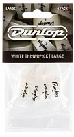Медіатори (кіготь) Dunlop 9003P White Plastic Thumbpicks Large (4 шт) - JCS.UA