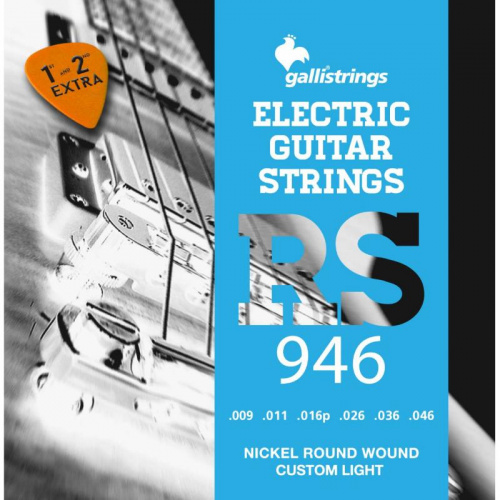 Струны для электрогитары Gallistrings RS946 CUSTOM LIGHT - JCS.UA
